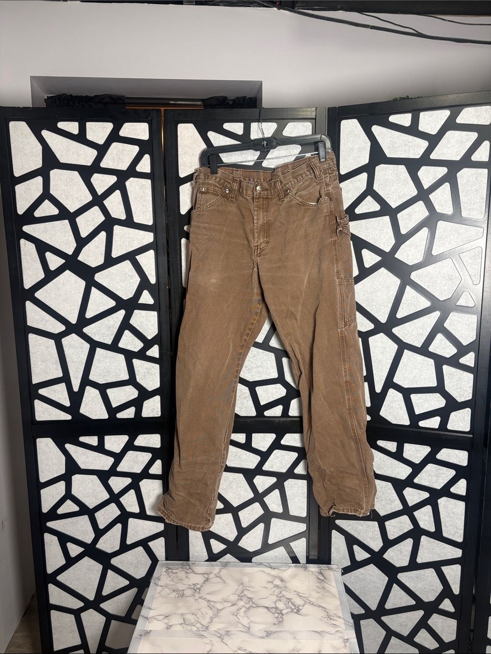 Dickies Brown Straight Corduroy Work Jeans